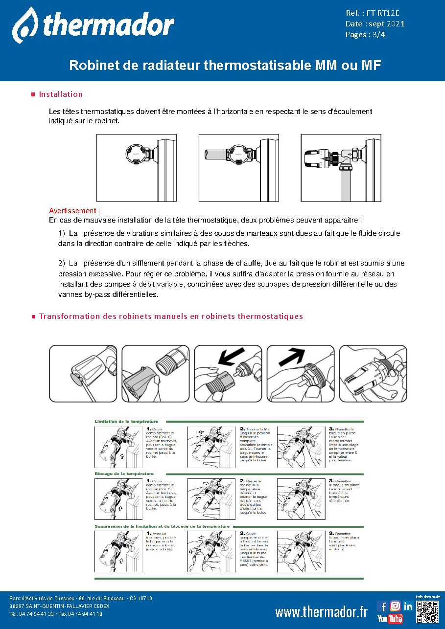 Fiche technique fournisseur