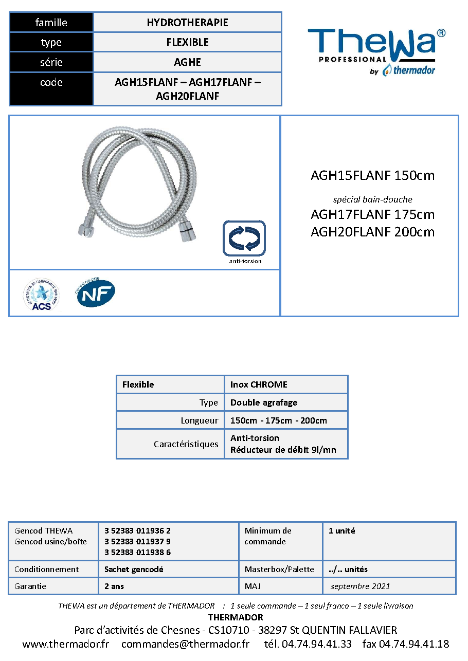 Fiche technique fournisseur