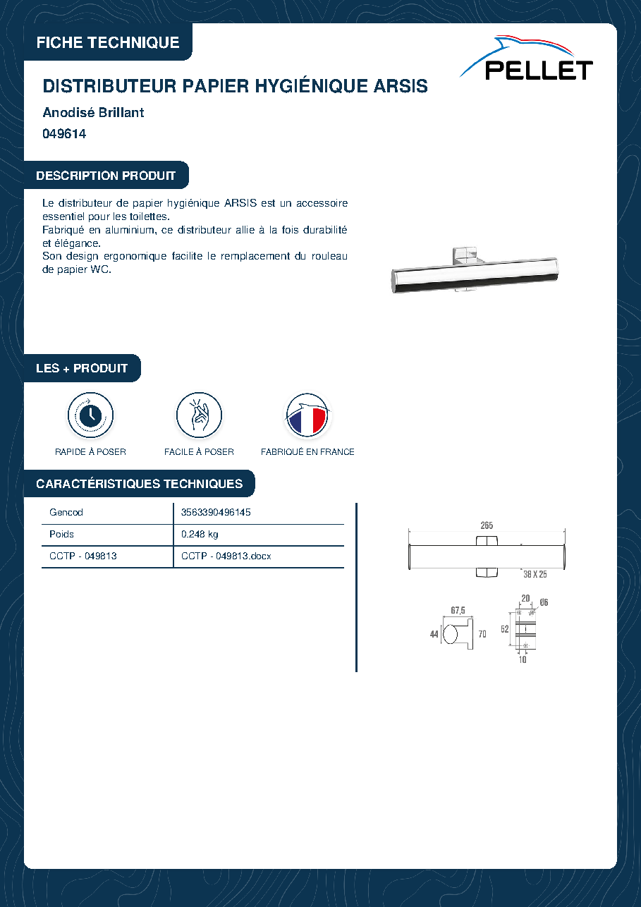 Fiche technique fournisseur