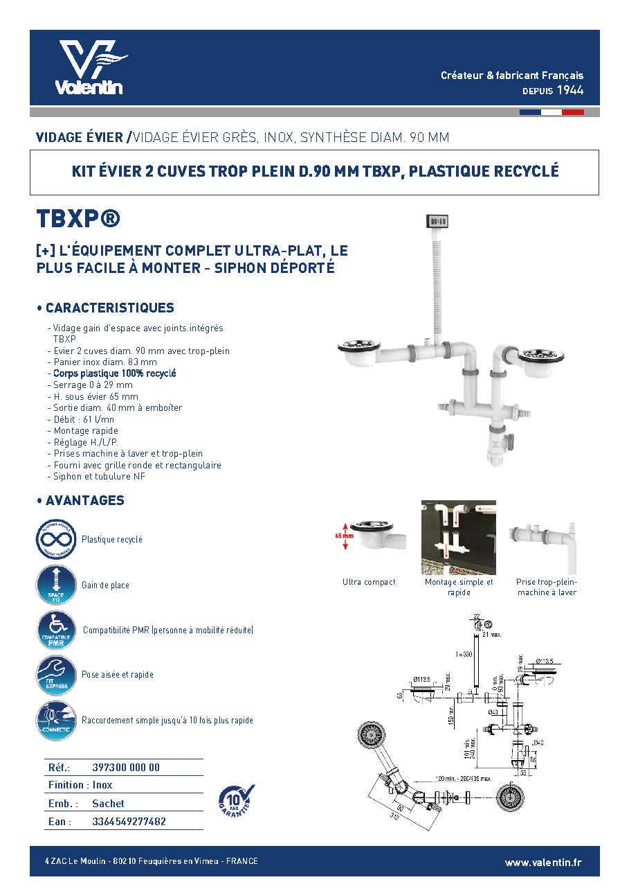 Fiche technique fournisseur