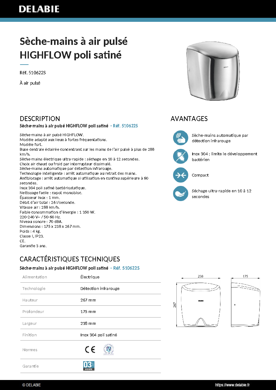 Fiche technique fournisseur