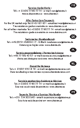 Fiche technique fournisseur