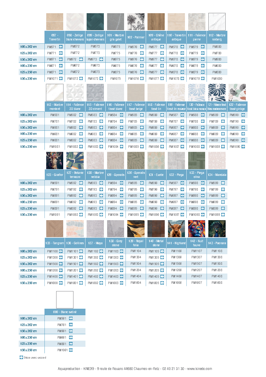 Fiche technique fournisseur