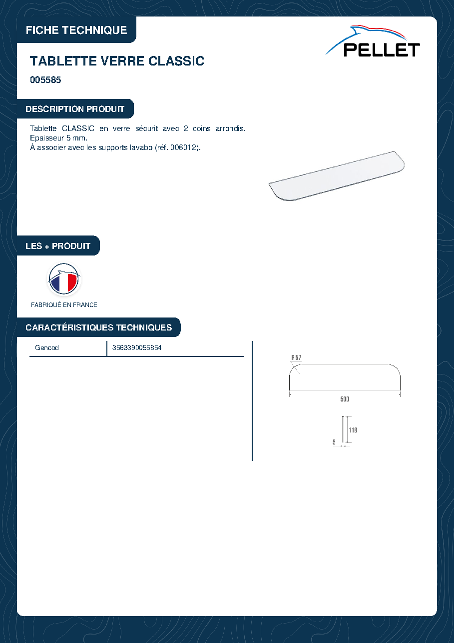 Fiche technique fournisseur