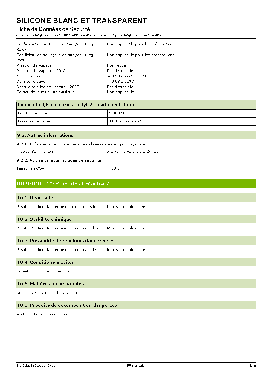 Fiche technique fournisseur