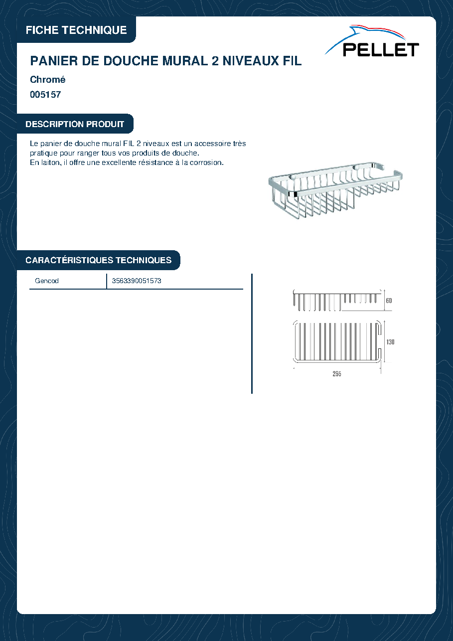 Fiche technique fournisseur