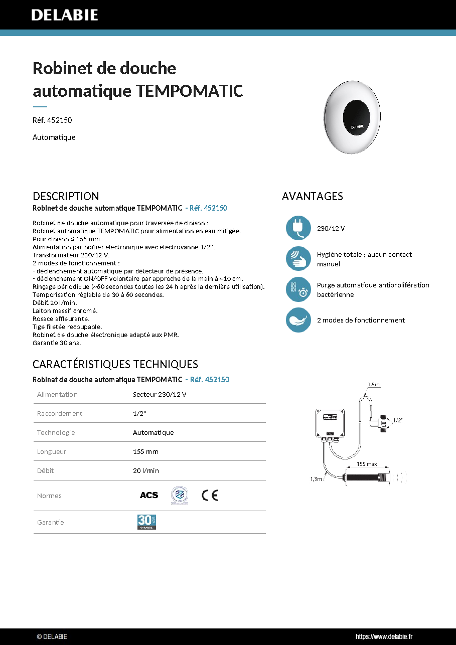Fiche technique fournisseur