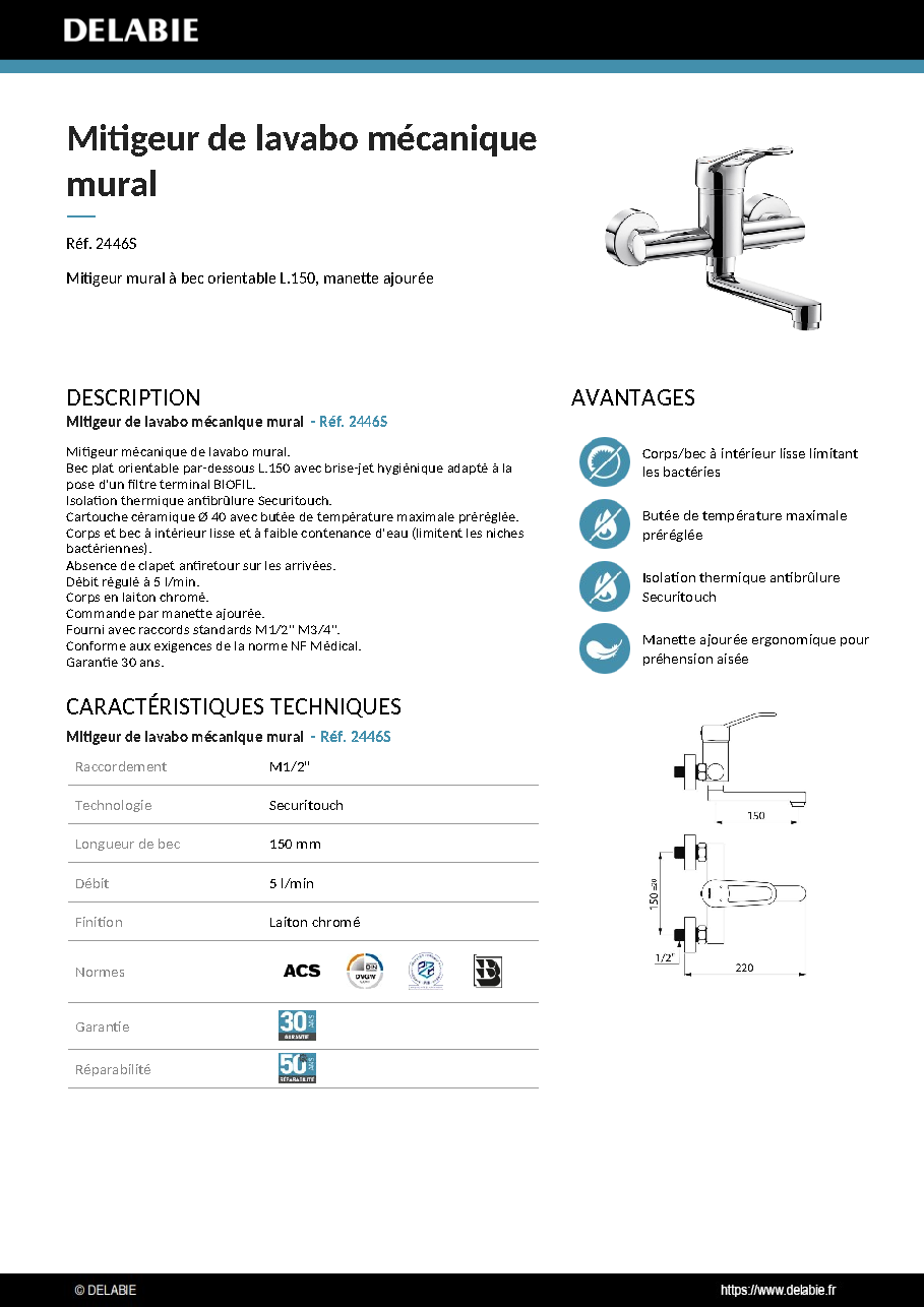 Fiche technique fournisseur