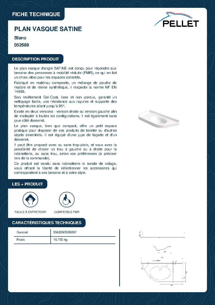 Fiche technique fournisseur
