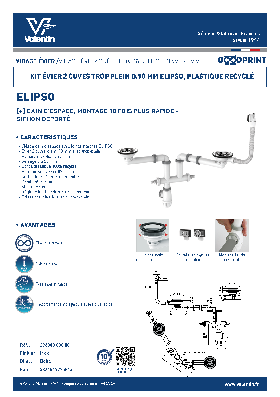 Fiche technique fournisseur