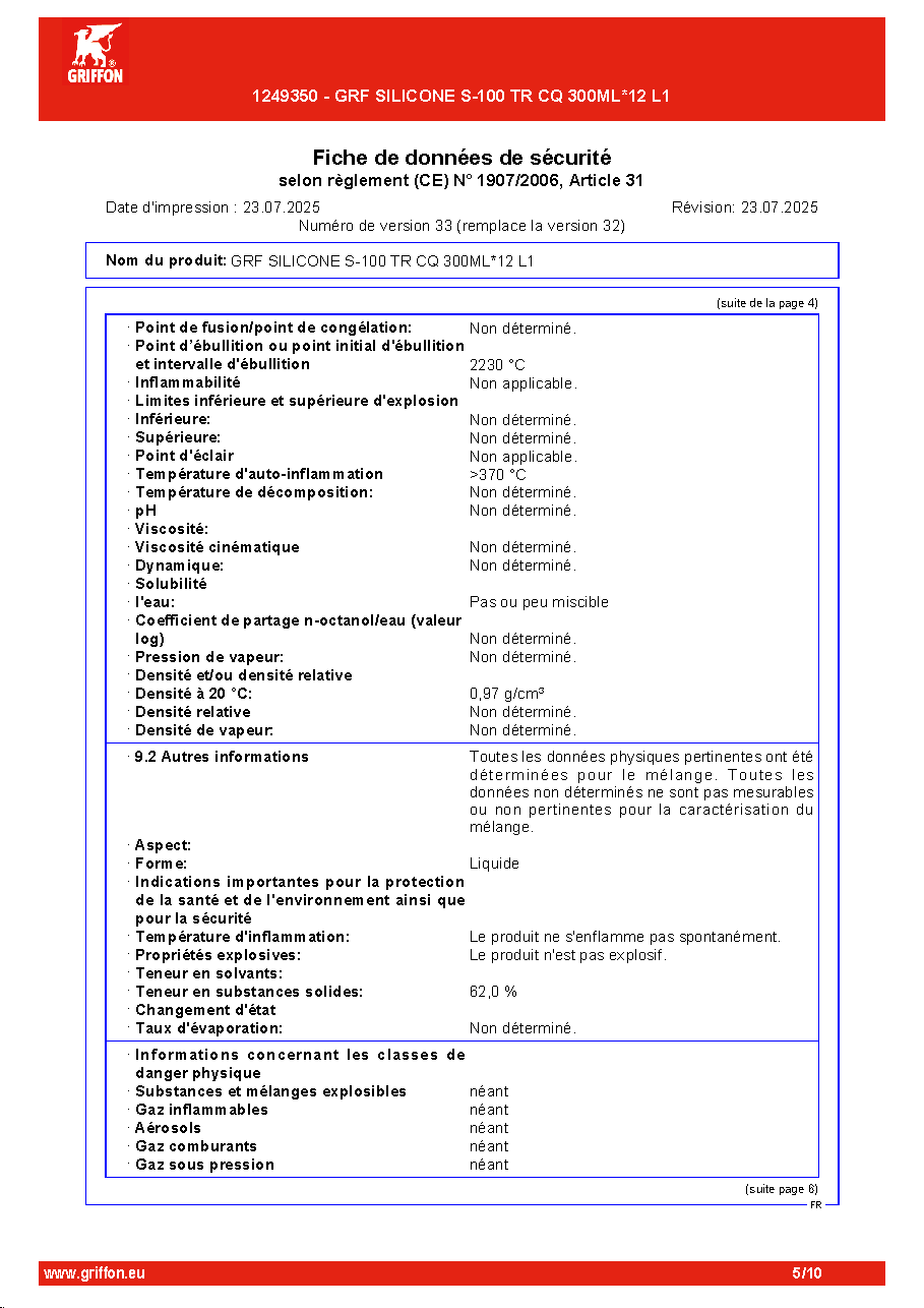 Fiche technique fournisseur