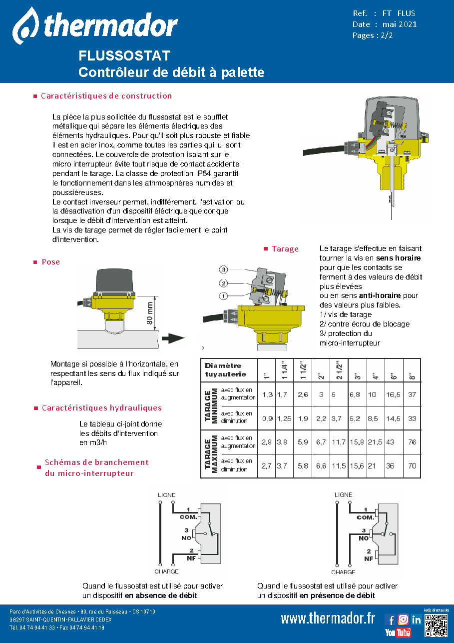 Fiche technique fournisseur