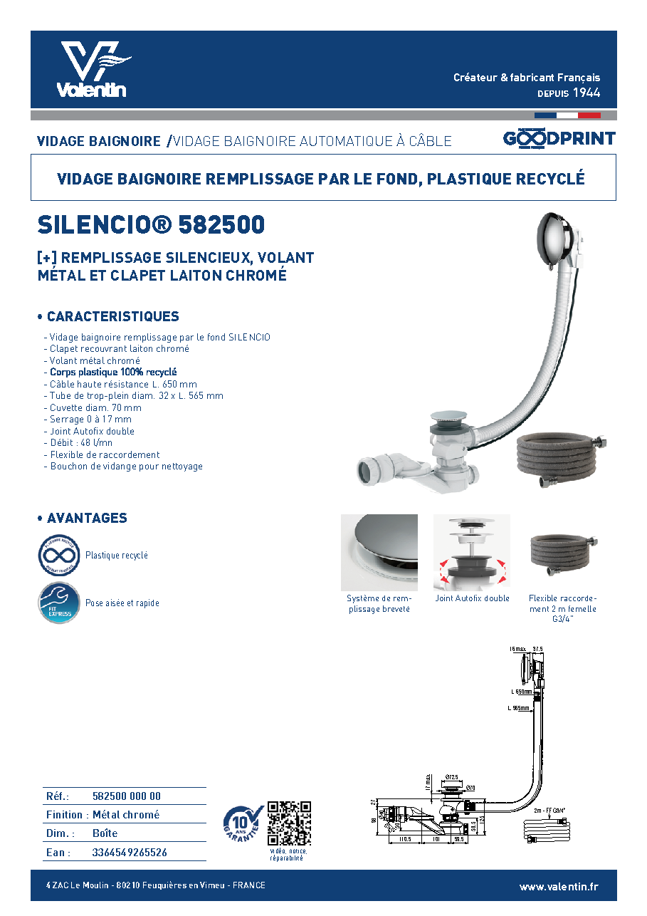 Fiche technique fournisseur