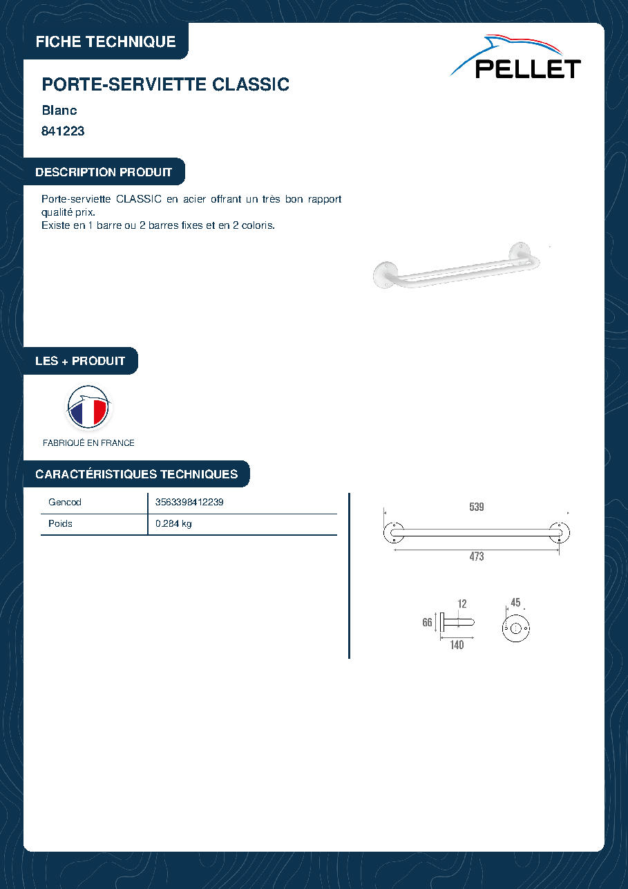 Fiche technique fournisseur