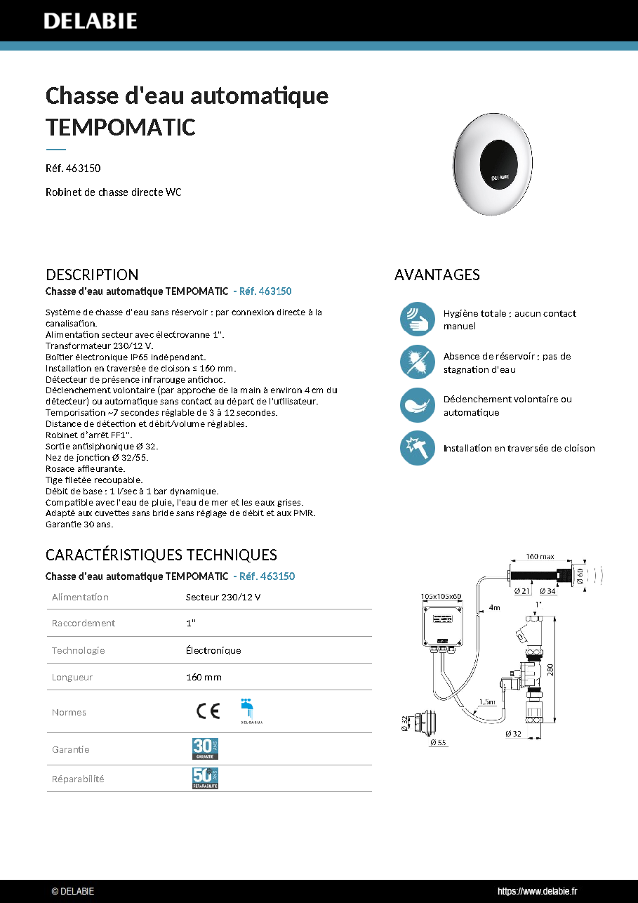 Fiche technique fournisseur