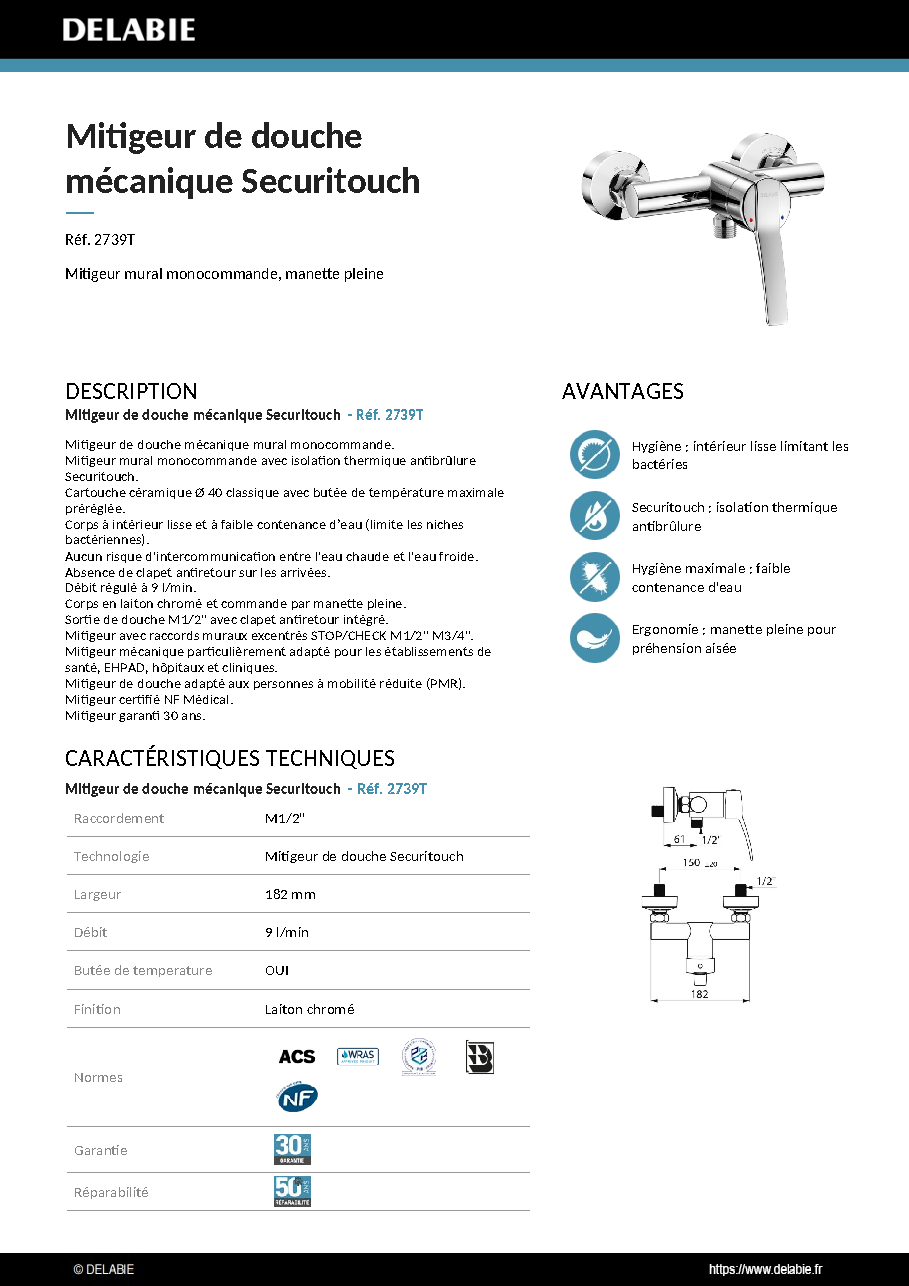 Fiche technique fournisseur
