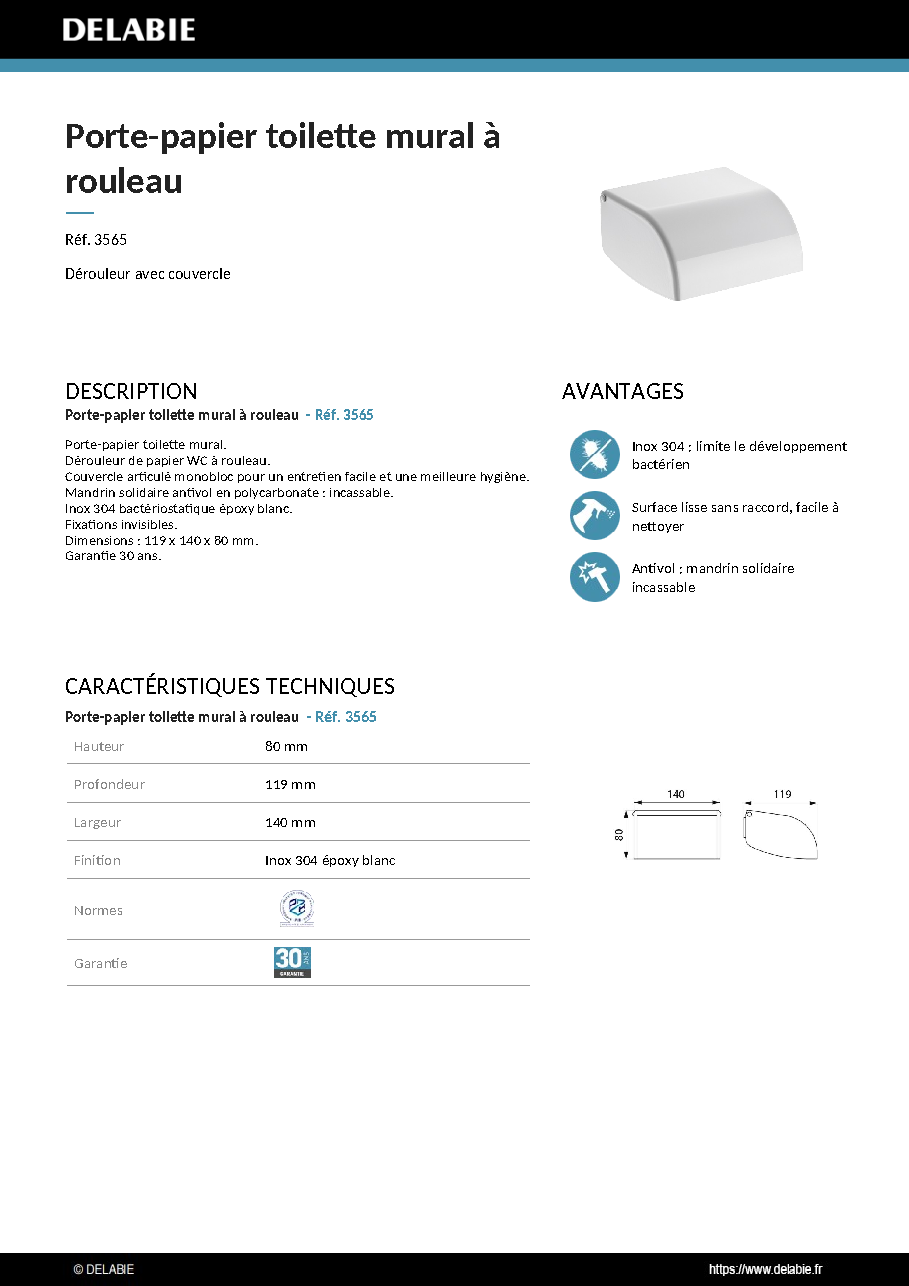 Fiche technique fournisseur