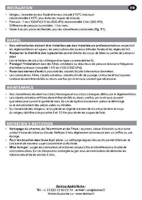 Fiche technique fournisseur