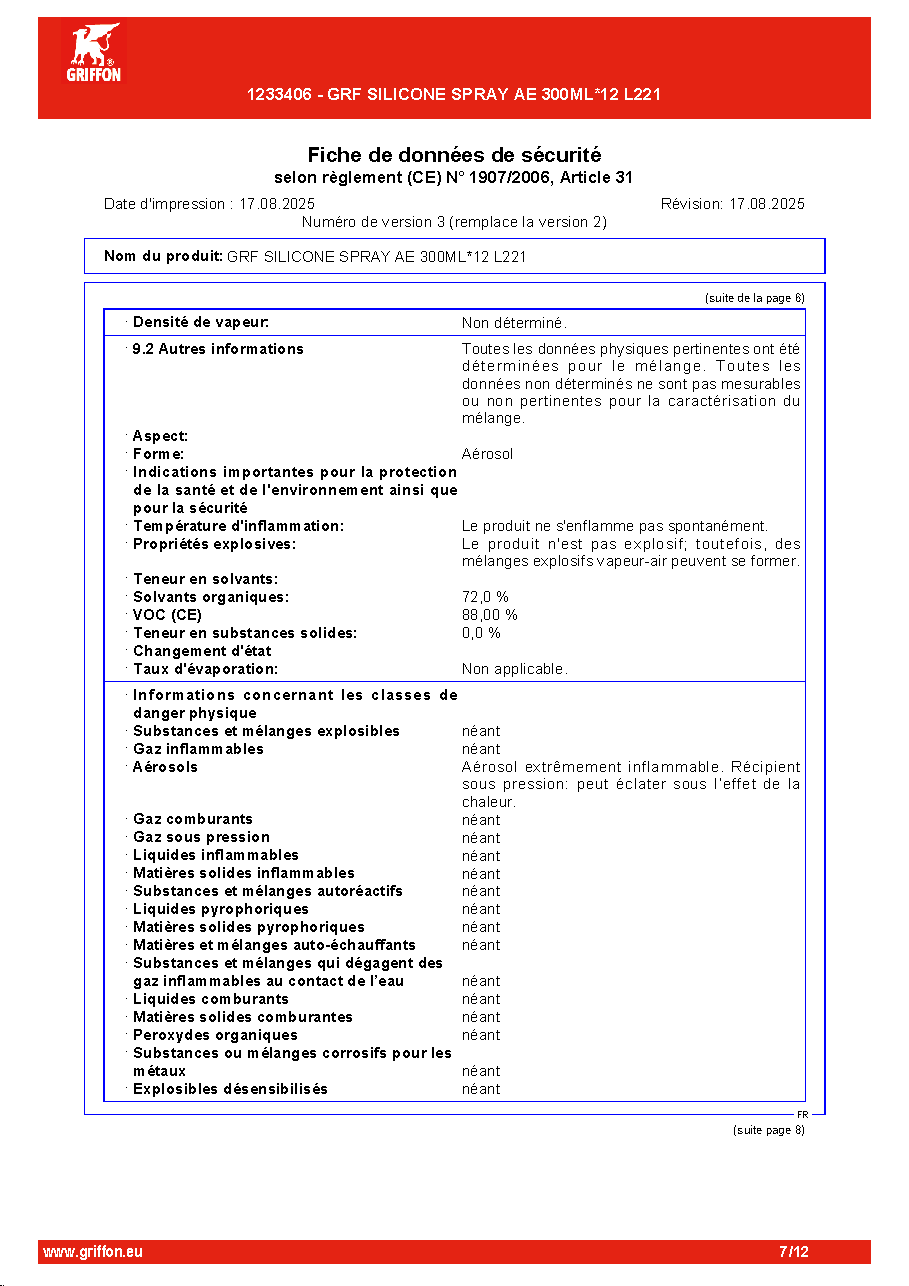 Fiche technique fournisseur