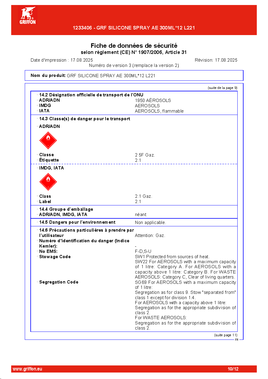 Fiche technique fournisseur
