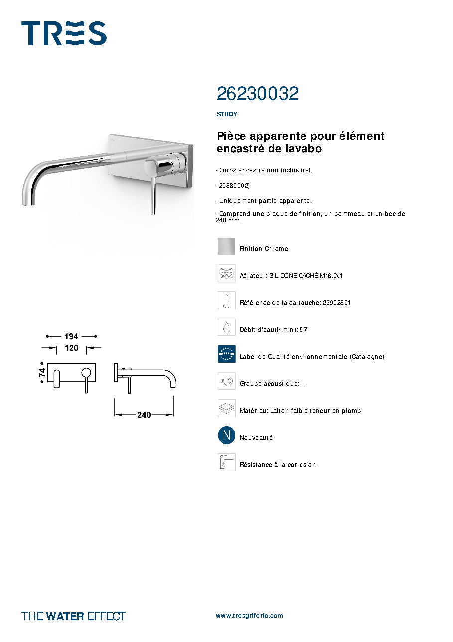 Fiche technique fournisseur