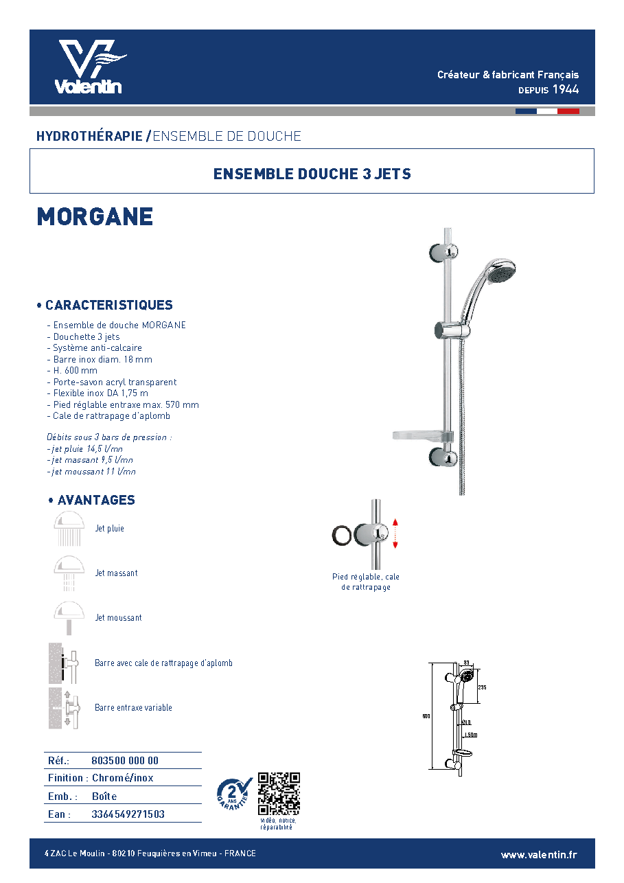 Fiche technique fournisseur