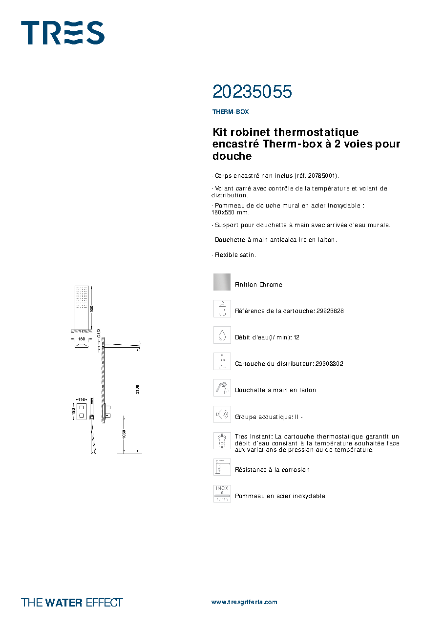 Fiche technique fournisseur