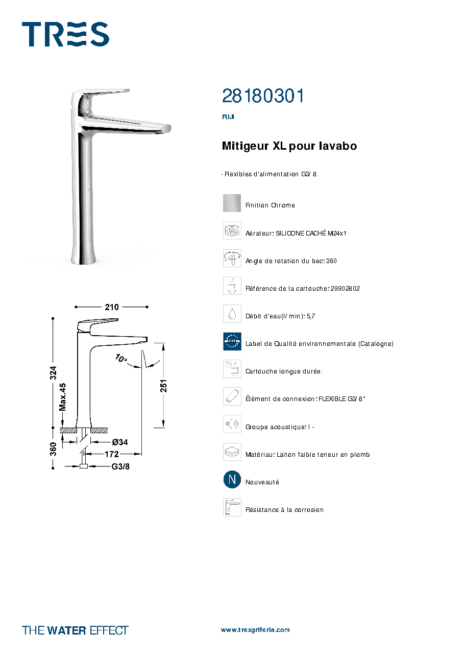 Fiche technique fournisseur