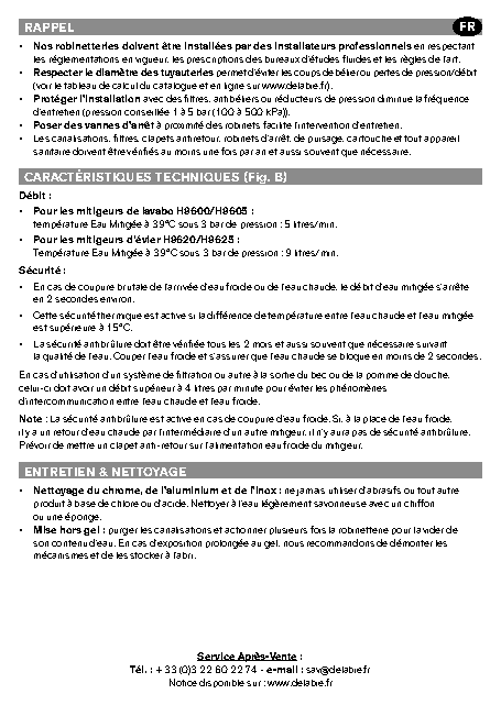 Fiche technique fournisseur