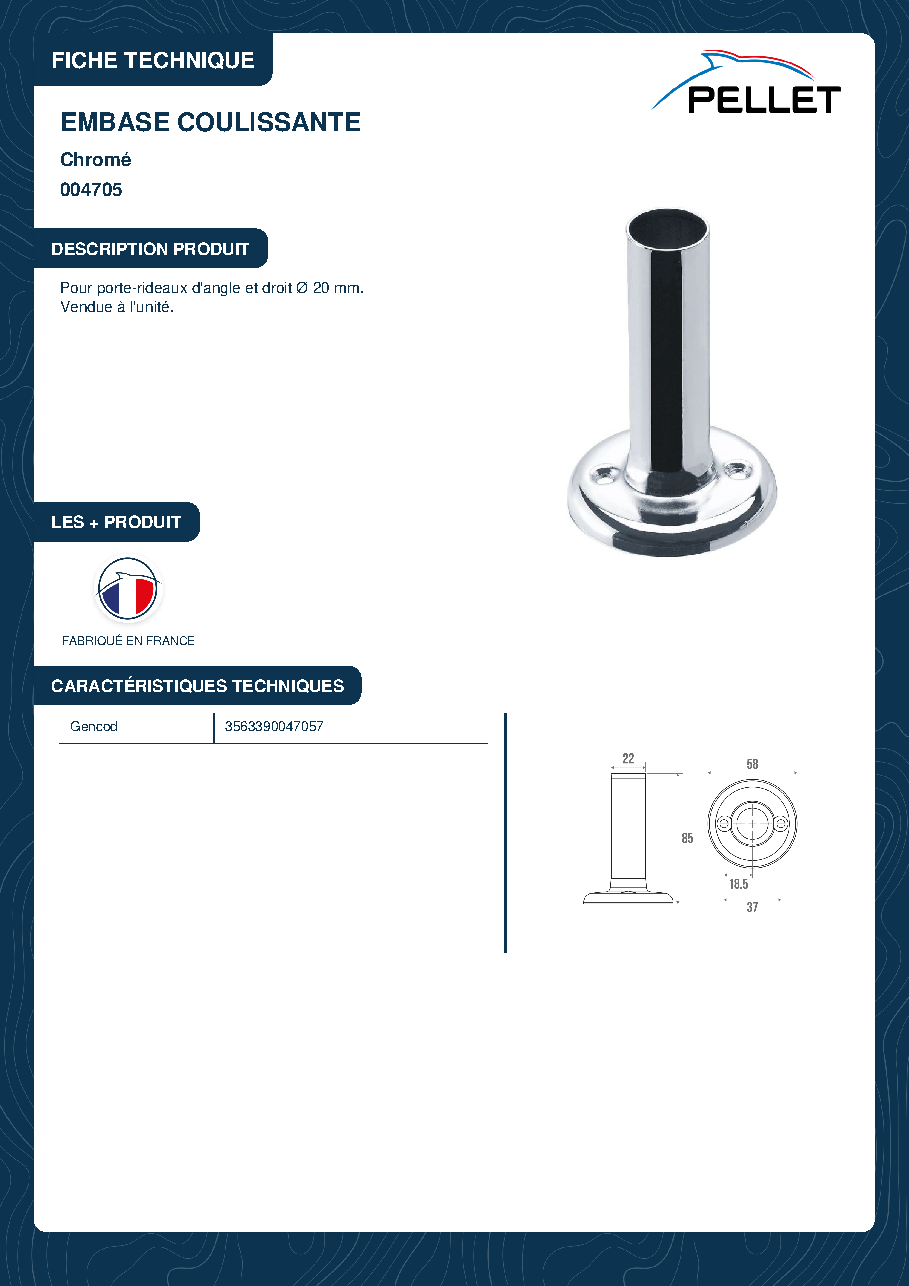 Fiche technique fournisseur