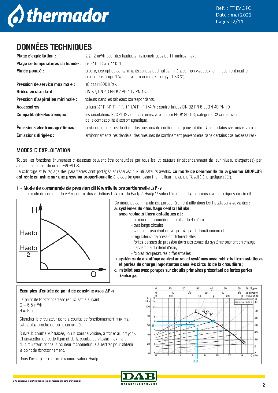 Fiche technique fournisseur