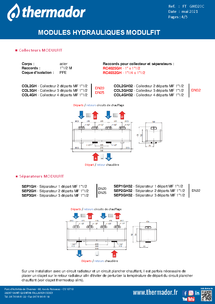 Fiche technique fournisseur