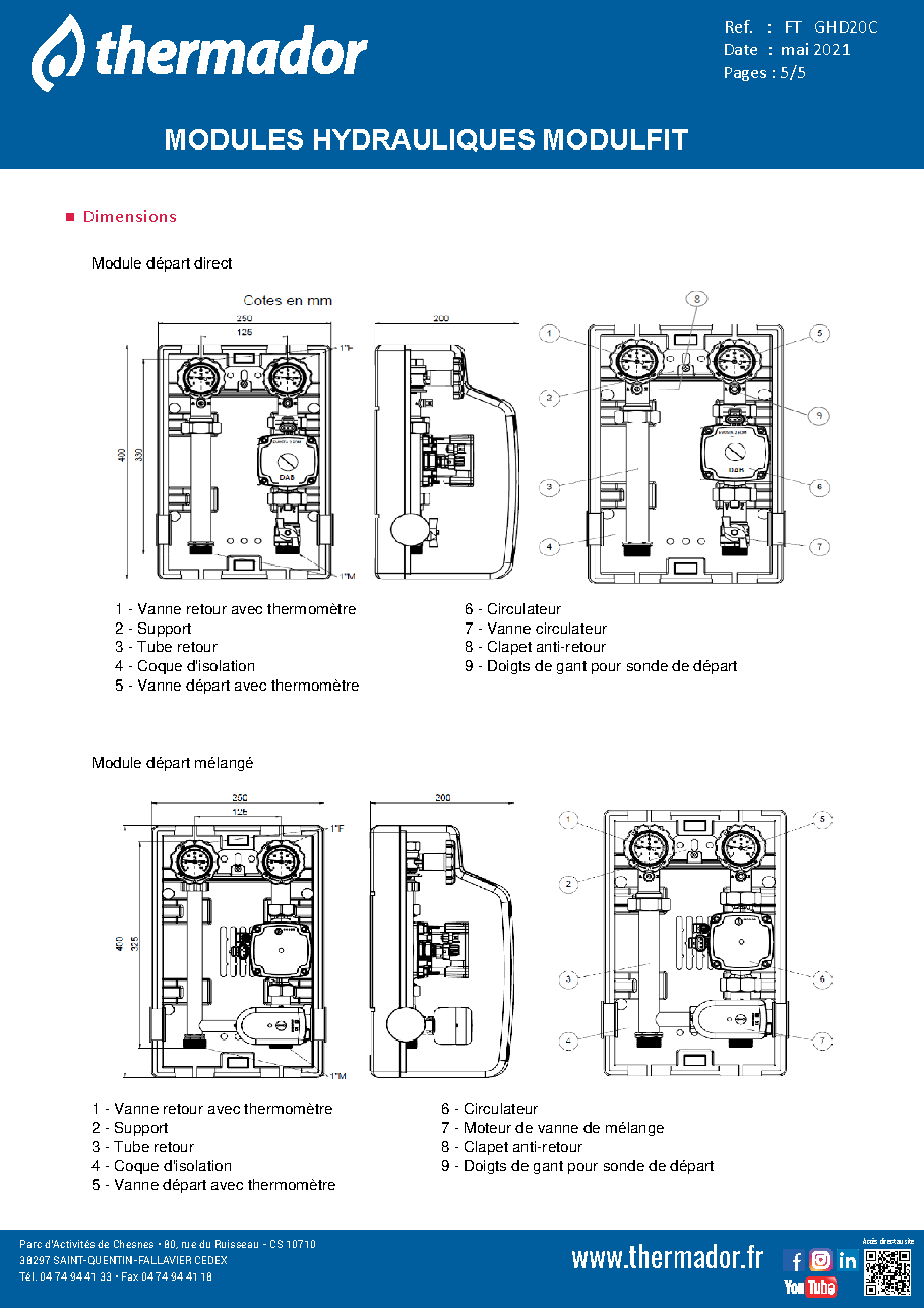Fiche technique fournisseur
