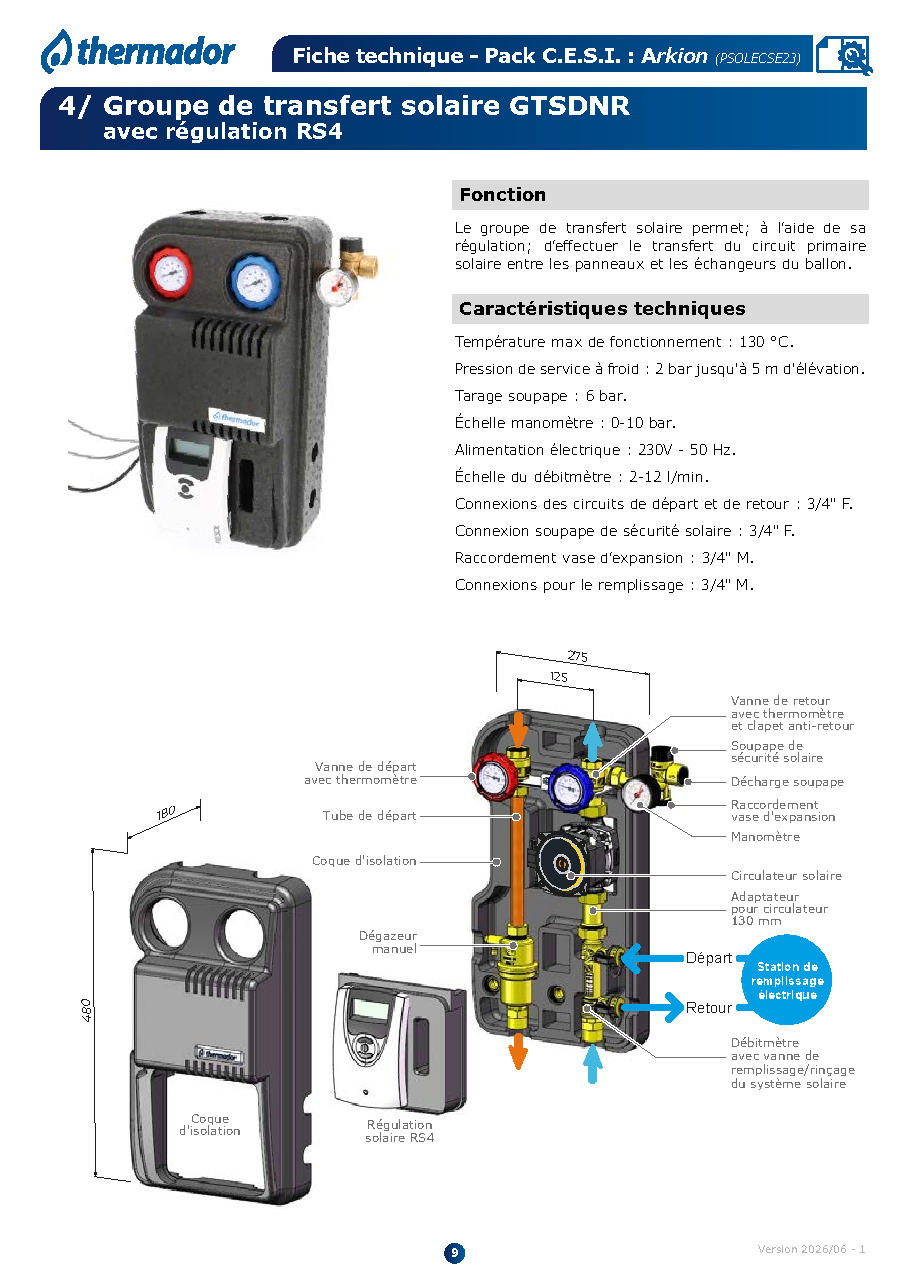 Fiche technique fournisseur