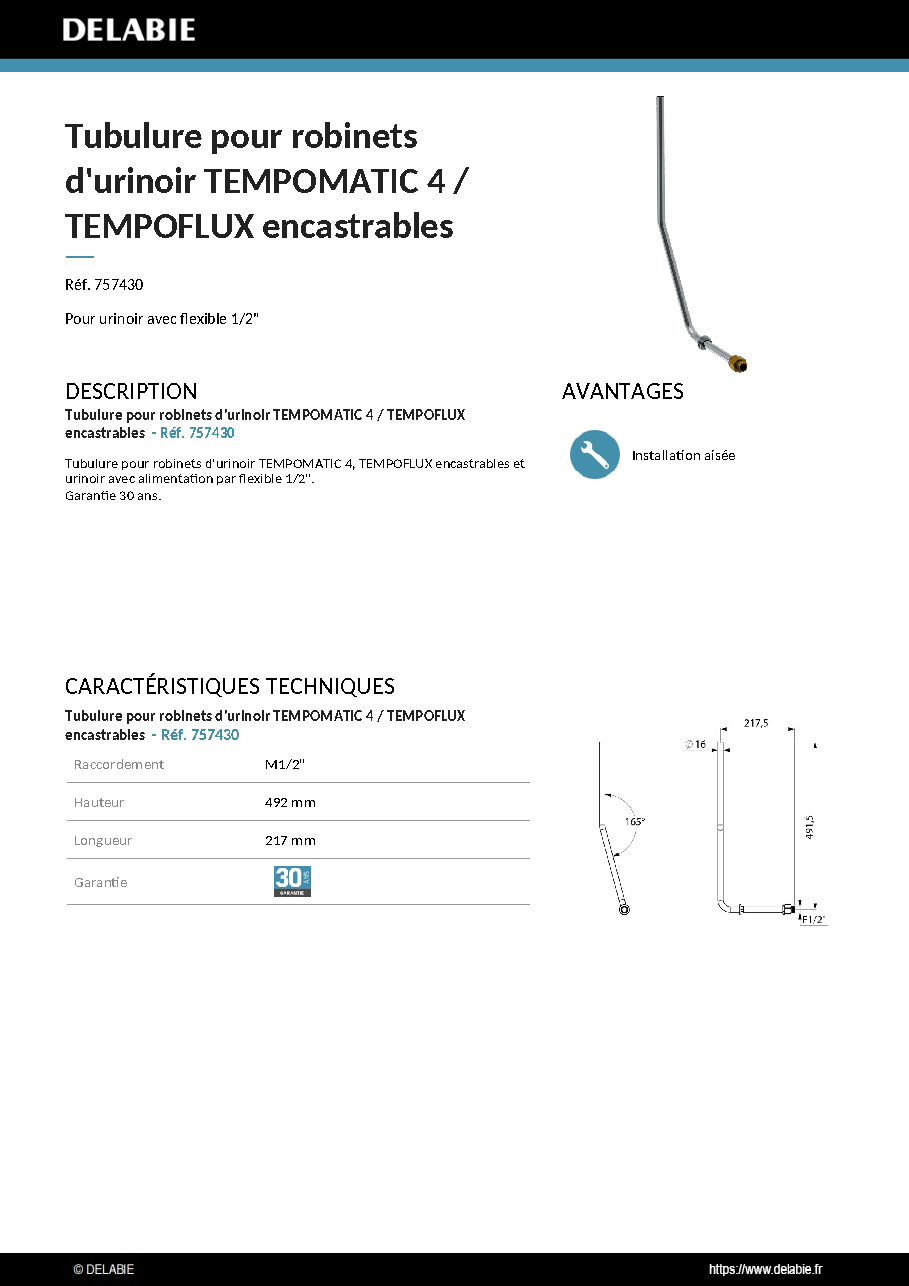 Fiche technique fournisseur