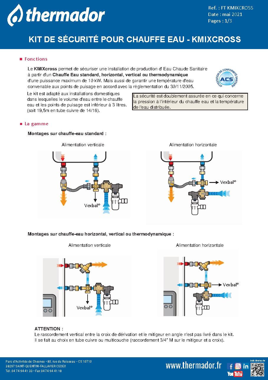 Fiche technique fournisseur