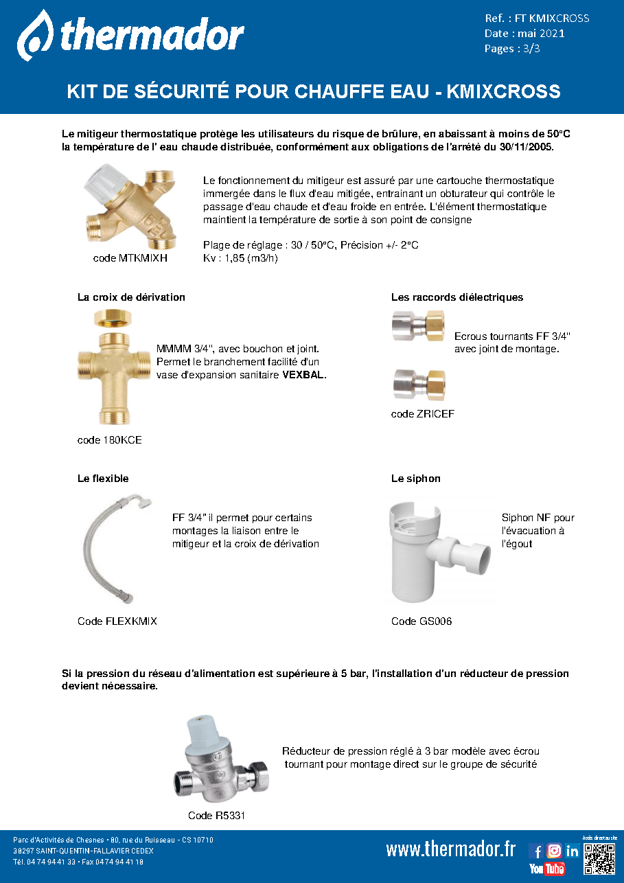 Fiche technique fournisseur
