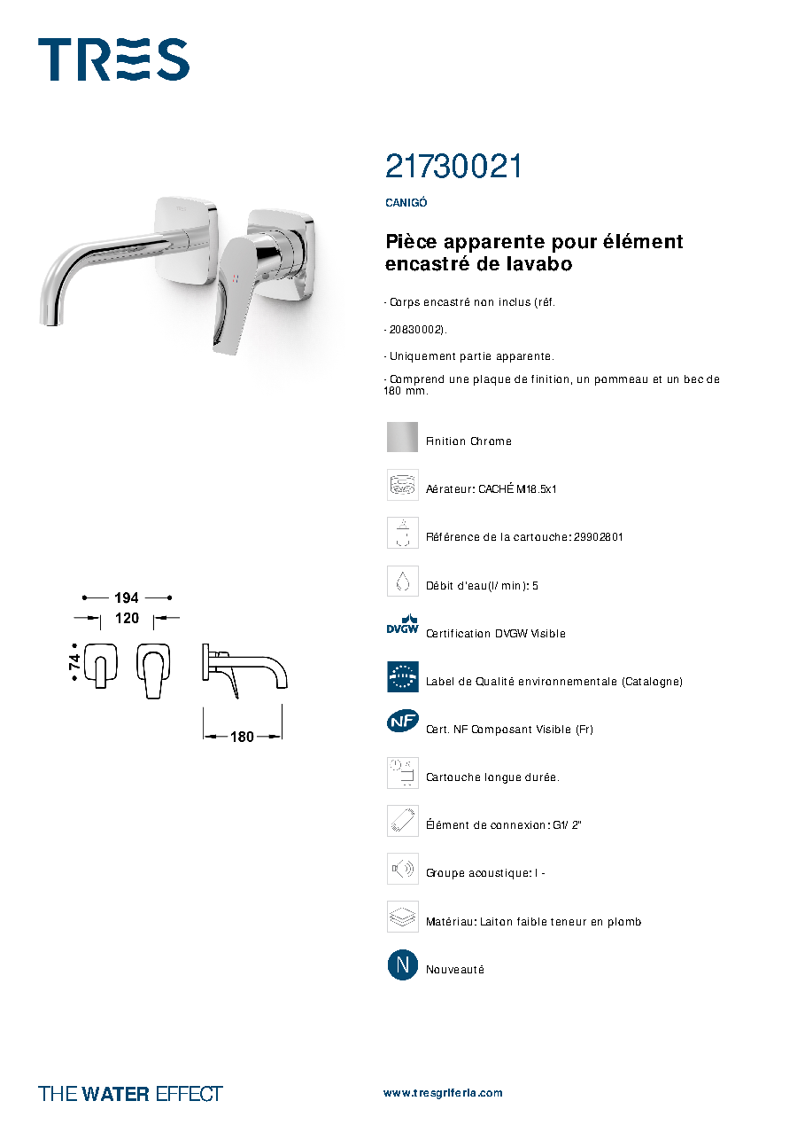 Fiche technique fournisseur