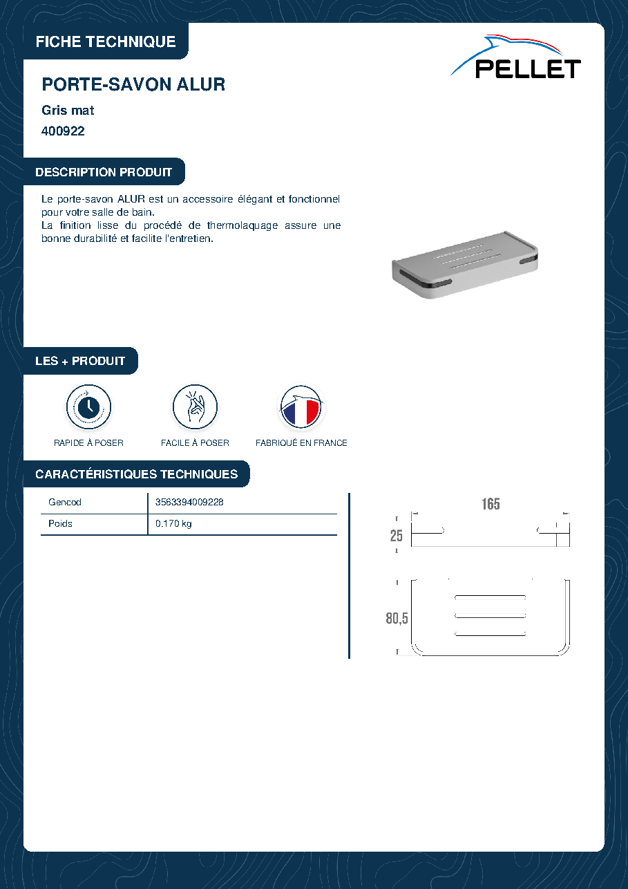 Fiche technique fournisseur