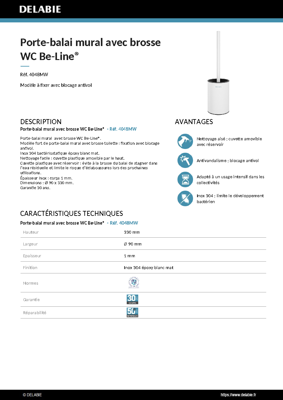 Fiche technique fournisseur