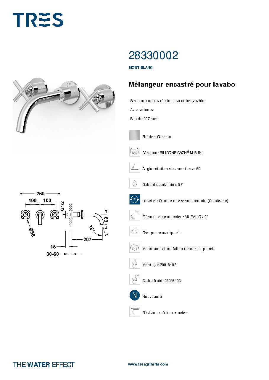 Fiche technique fournisseur