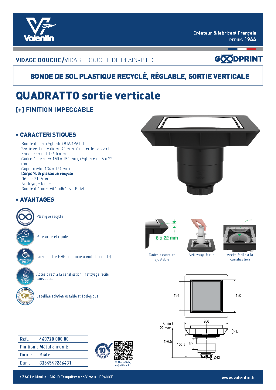 Fiche technique fournisseur