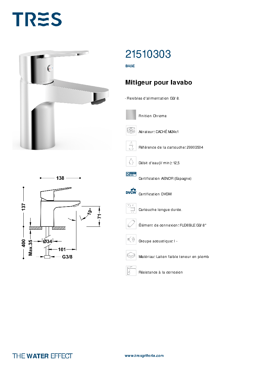 Fiche technique fournisseur
