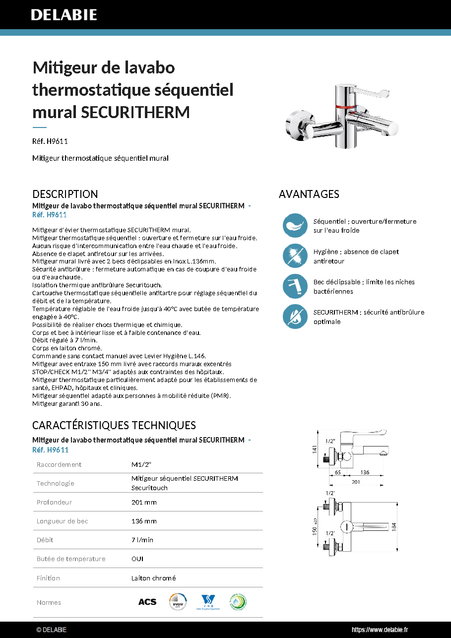 Fiche technique fournisseur