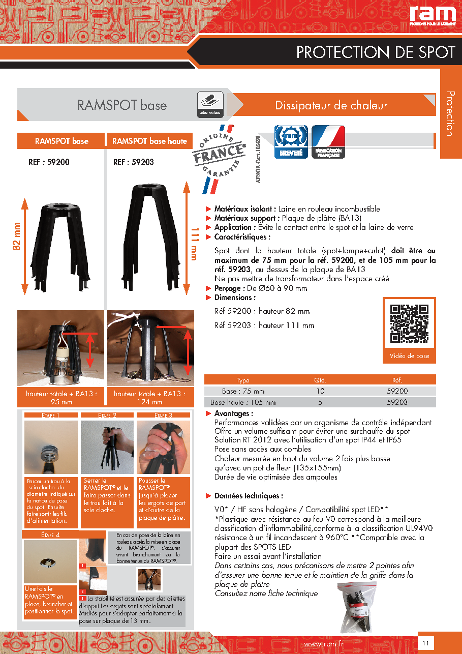 Fiche technique fournisseur