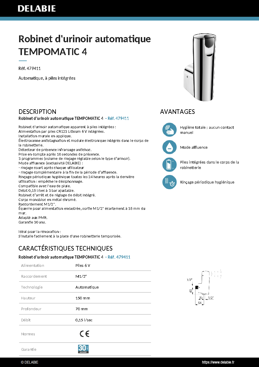 Fiche technique fournisseur