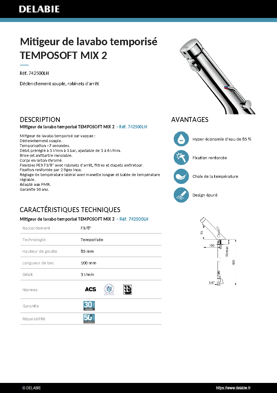 Fiche technique fournisseur