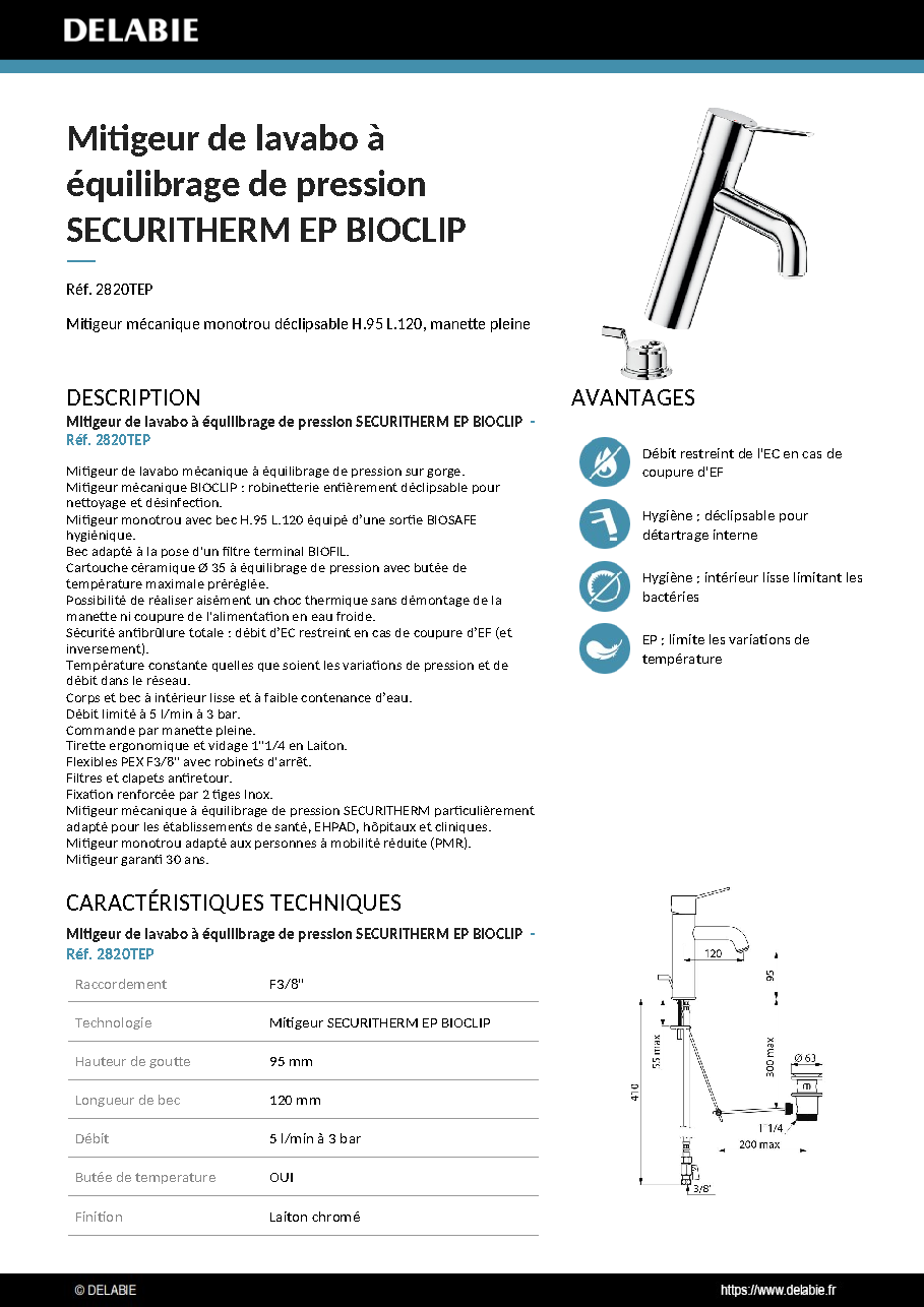 Fiche technique fournisseur