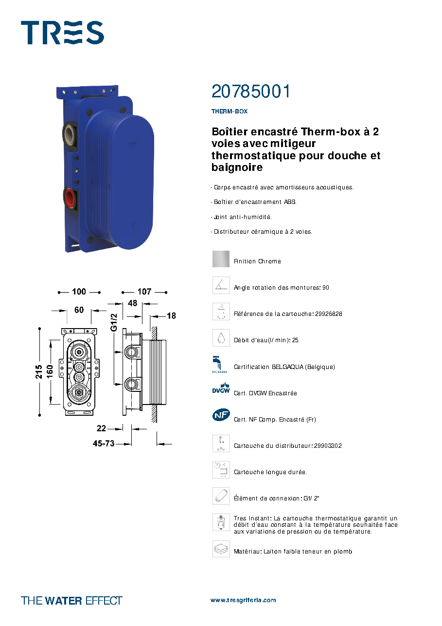 Fiche technique fournisseur
