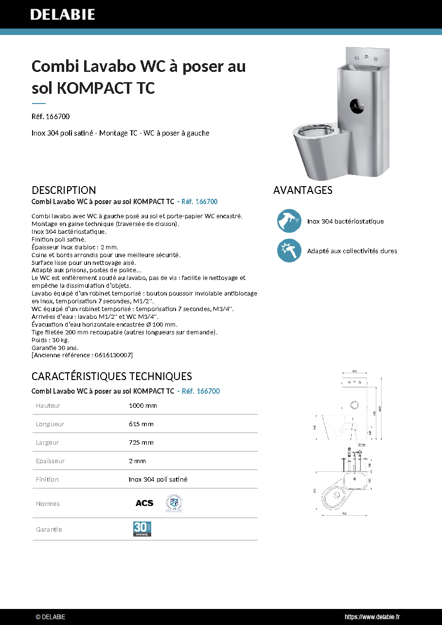 Fiche technique fournisseur